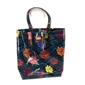 Consuela Grab N' Go Basic Lolo Blue Zebra Floral Tote Bag Everyday Maximalist